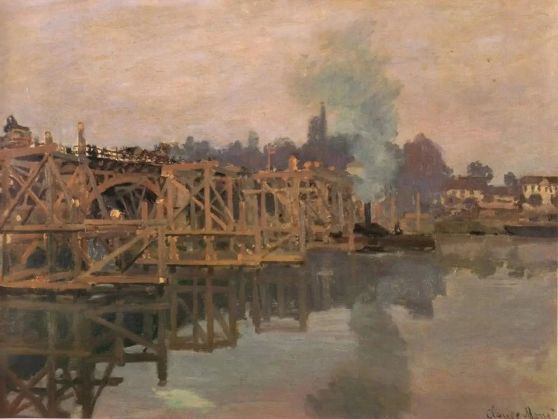Argenteuil, the bridge under repair W194 - Claude Monet