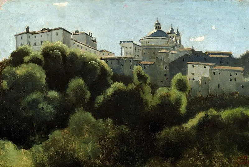 Ariccia, Chigi Palace - Jean-Baptiste Camille Corot