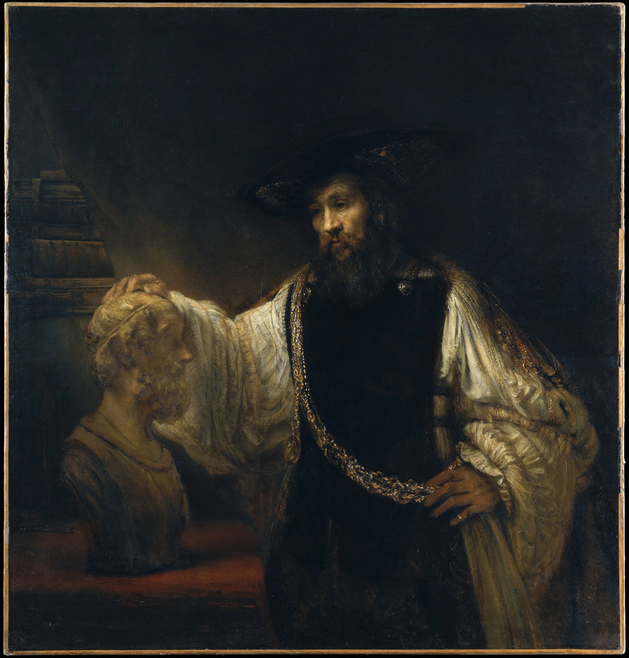 Aristotle Contemplating the Bust of Homer - Rembrandt