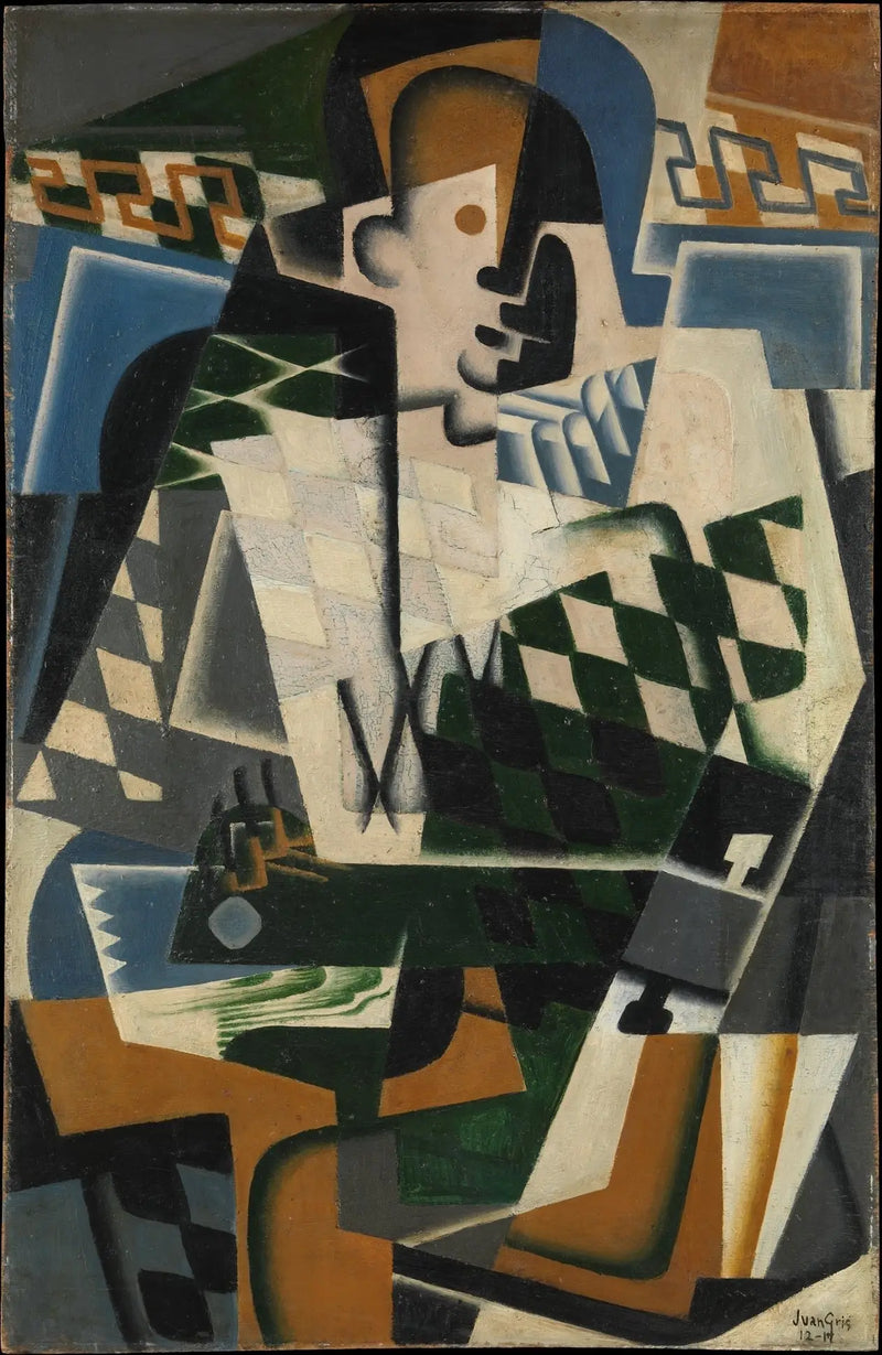 Harlequin with Guitar - Juan Gris