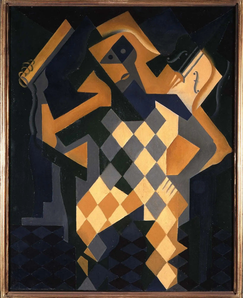 Harlequin with Violin - Juan Gris