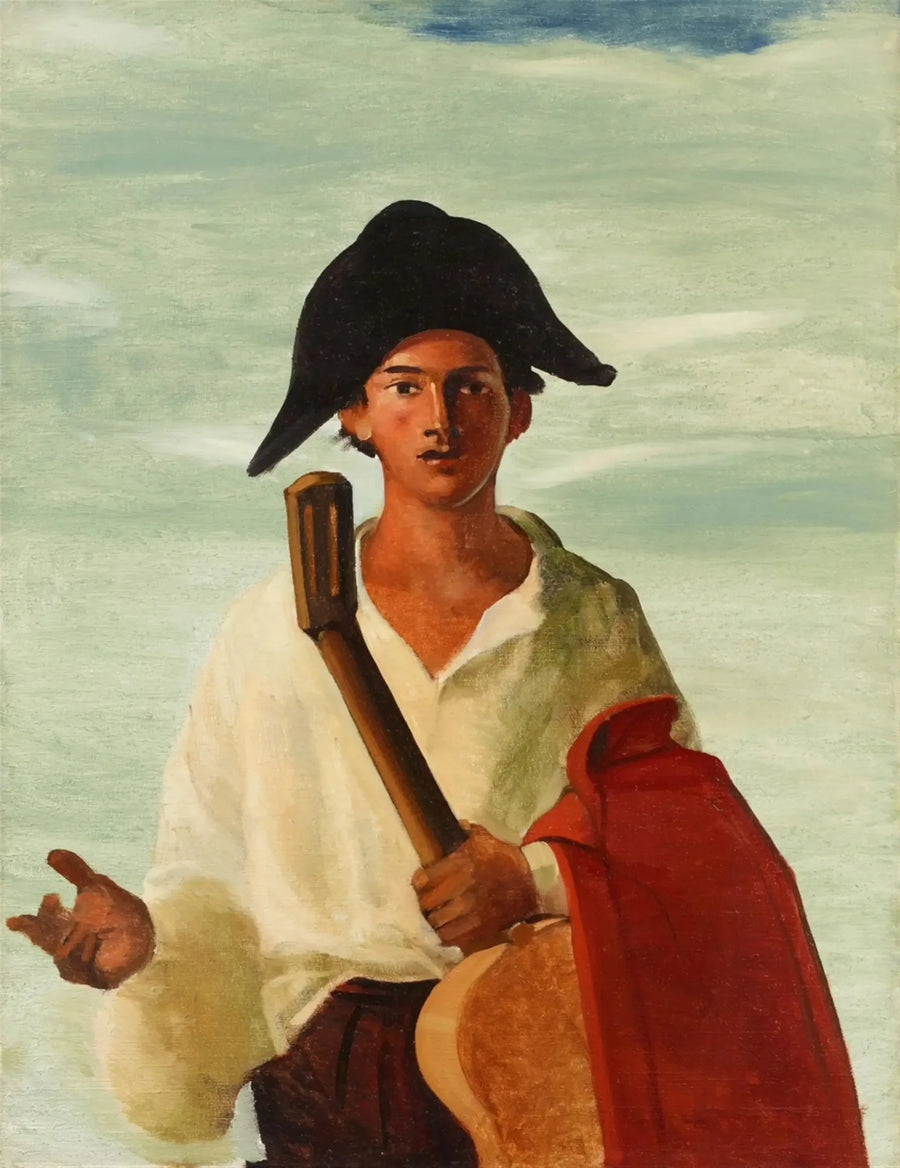Harlequin holding a guitar - André Derain