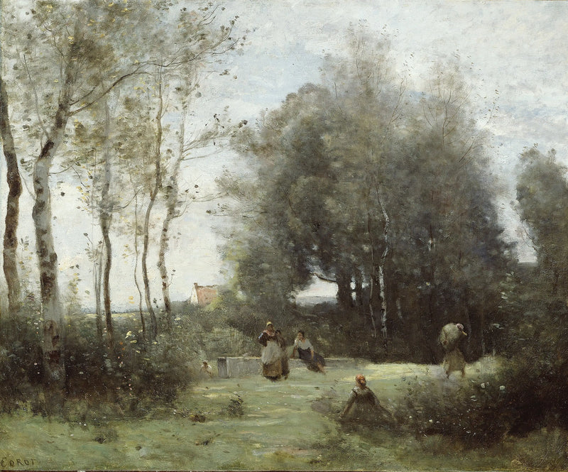 Arleux-Palluel, The Rendez-vous Bridge - Jean-Baptiste Camille Corot