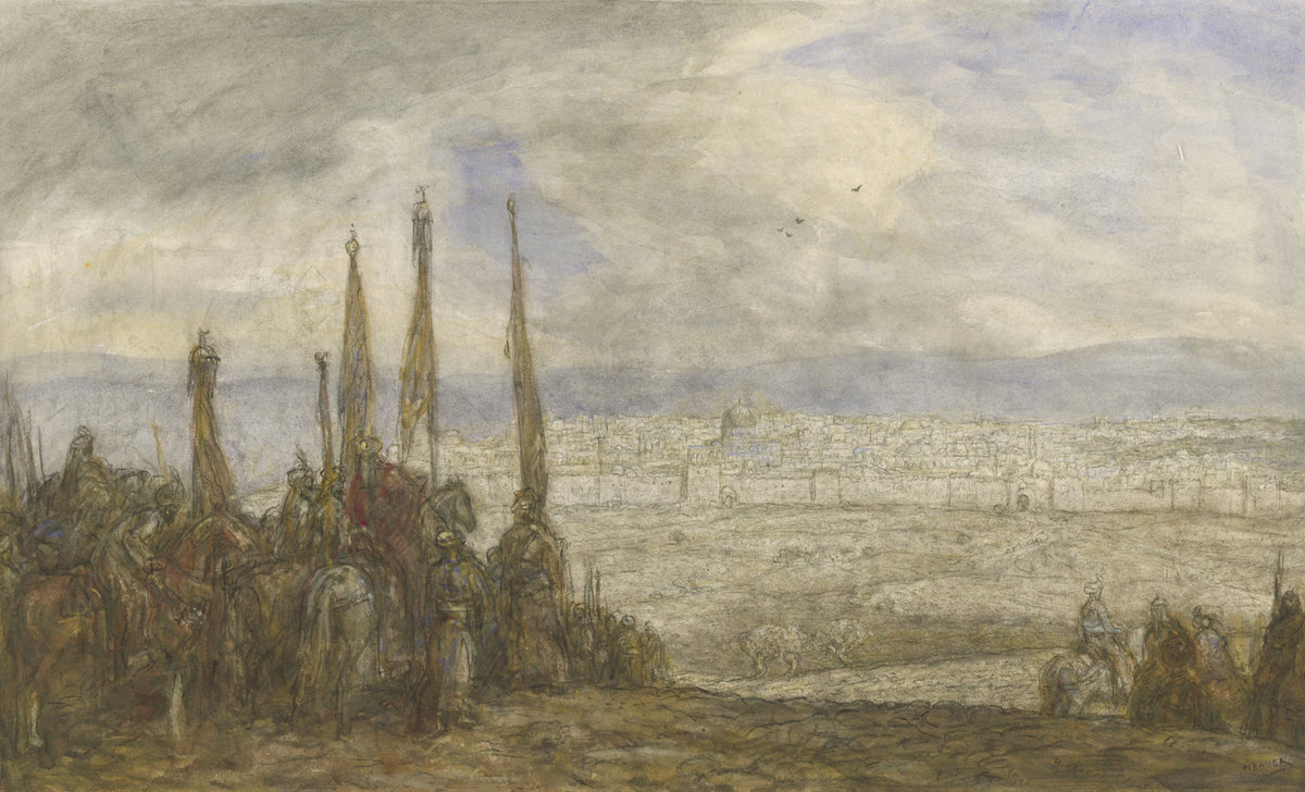 Turkish army in front of Jerusalem - Marius Bauer