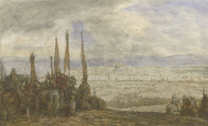 Turkish army in front of Jerusalem - Marius Bauer