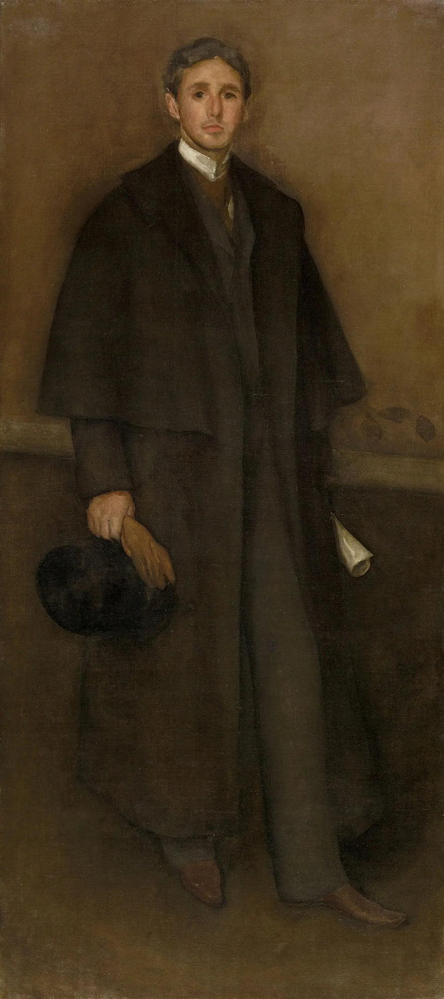 Color arrangement chair and brown: Portrait of Arthur J. Eddy - James Abbott McNeill Whistler