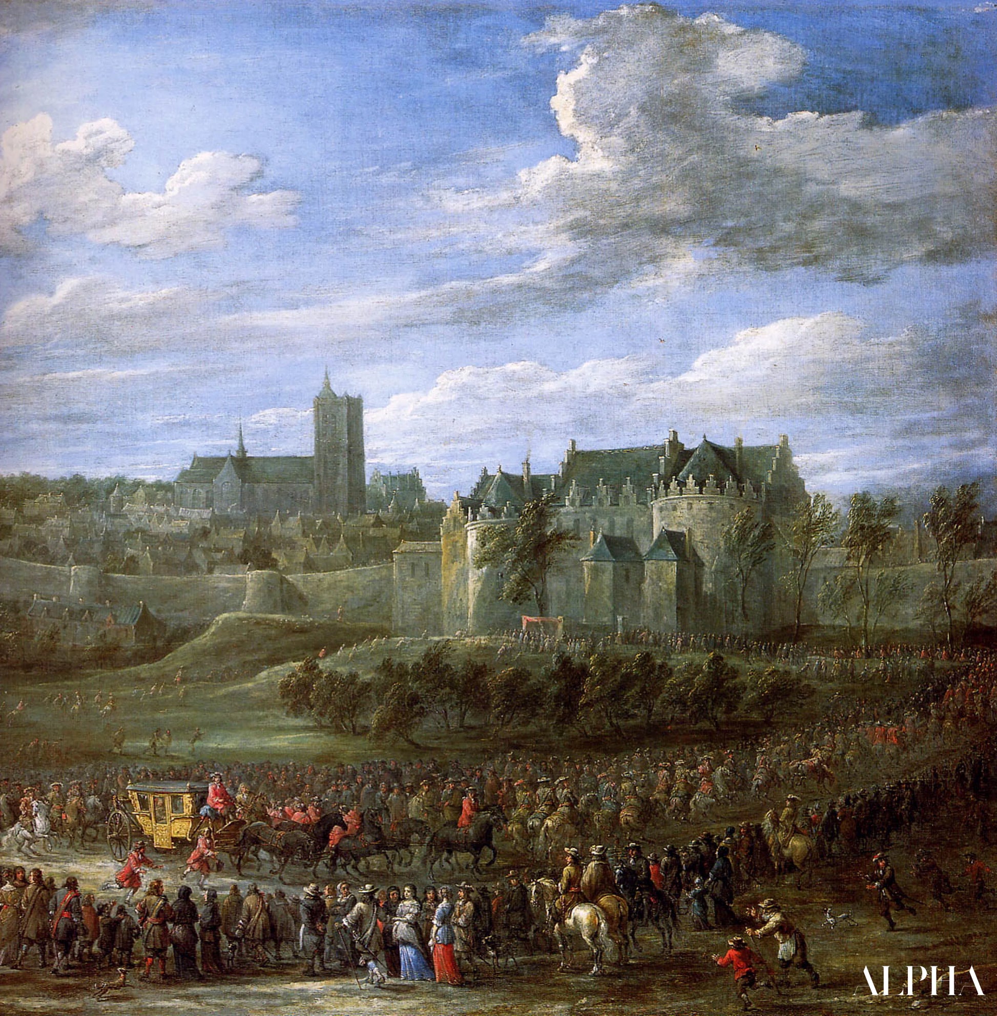 Arrival of Christina of Sweden in Brussels - David The Younger Teniers - High-end reproductions of paintings and artworks