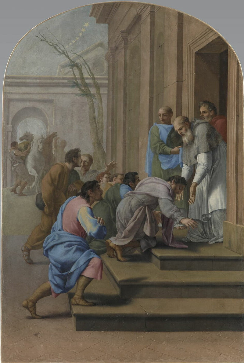 Arrival of Saint Bruno in Grenoble, at Saint Hugues - Eustache Le Sueur