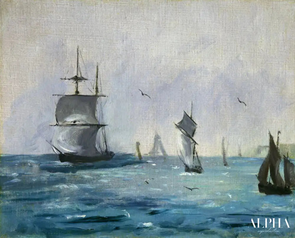 Arrivée du bateau de pêche - Edouard Manet - Reproductions de tableaux et peintures haut de gamme