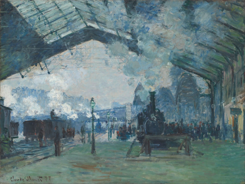 Arrival of the Normandy Train, Saint-Lazare Station - Claude Monet