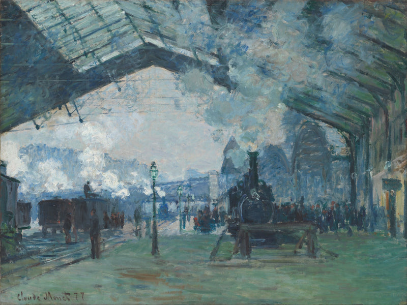 Saint-Lazare Station, Arrival of a Train - Claude Monet
