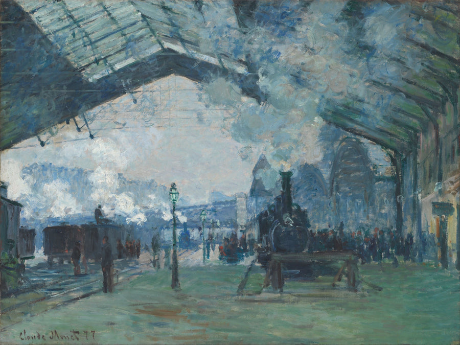 Arrival of the Normandy train, Saint-Lazare station W440 - Claude Monet
