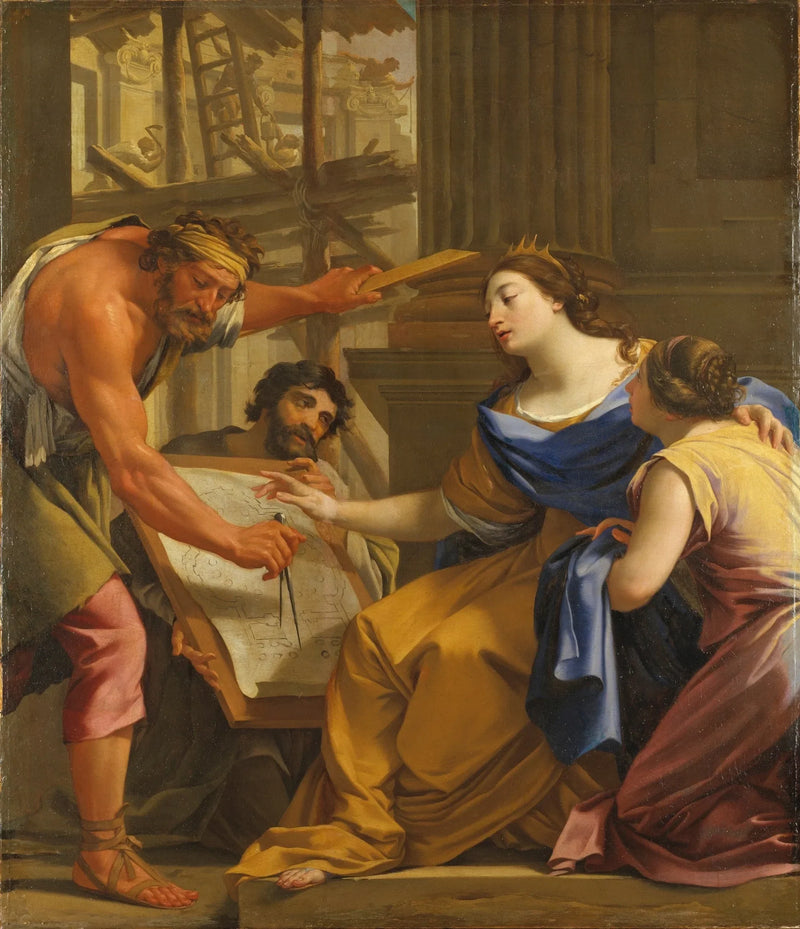Artemis Building the Mausoleum - Simon Vouet