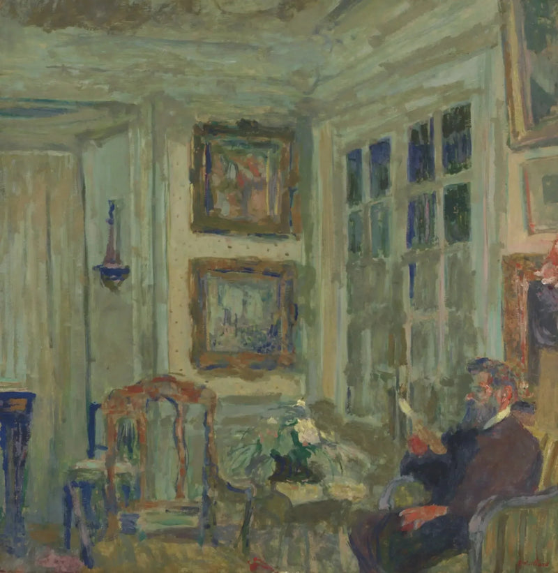Arthur Fontaine lisant - Édouard Vuillard