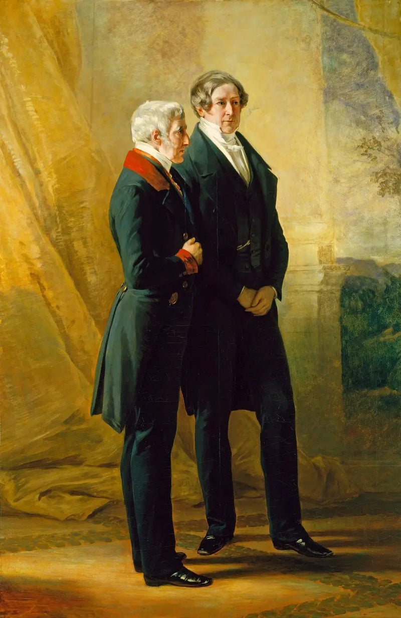 Arthur Wellesley, 1er duc de Wellington, with Sir Robert Peel