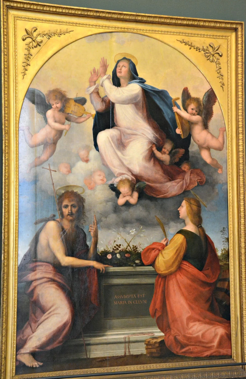 Assumption of the Virgin with Saint John the Baptist and Saint Catherine of Alexandria - Fra Bartolomeo