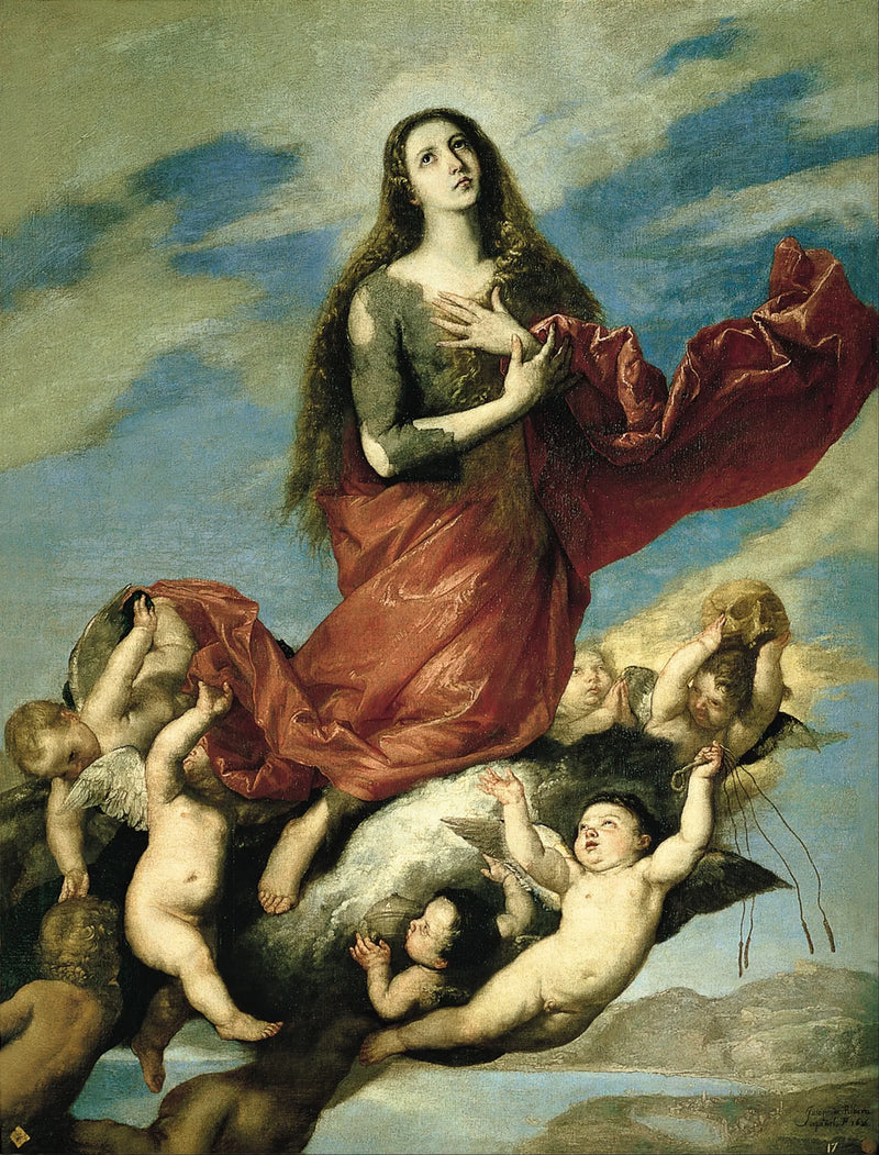 Assumption of the Magdalena, by José de Ribera - Jusepe de Ribera