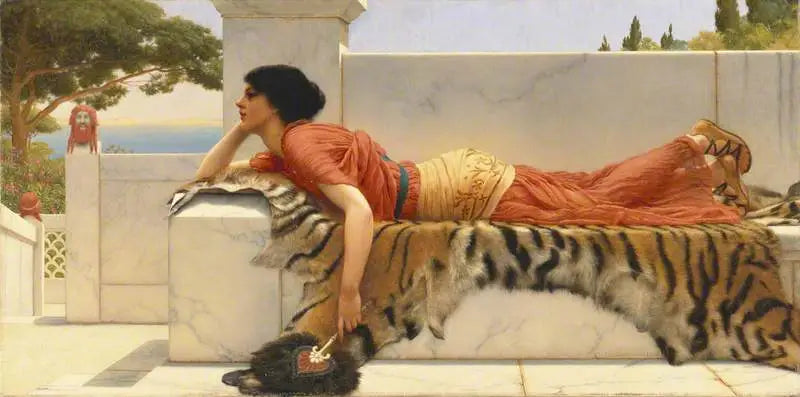 Waiting - John William Godward