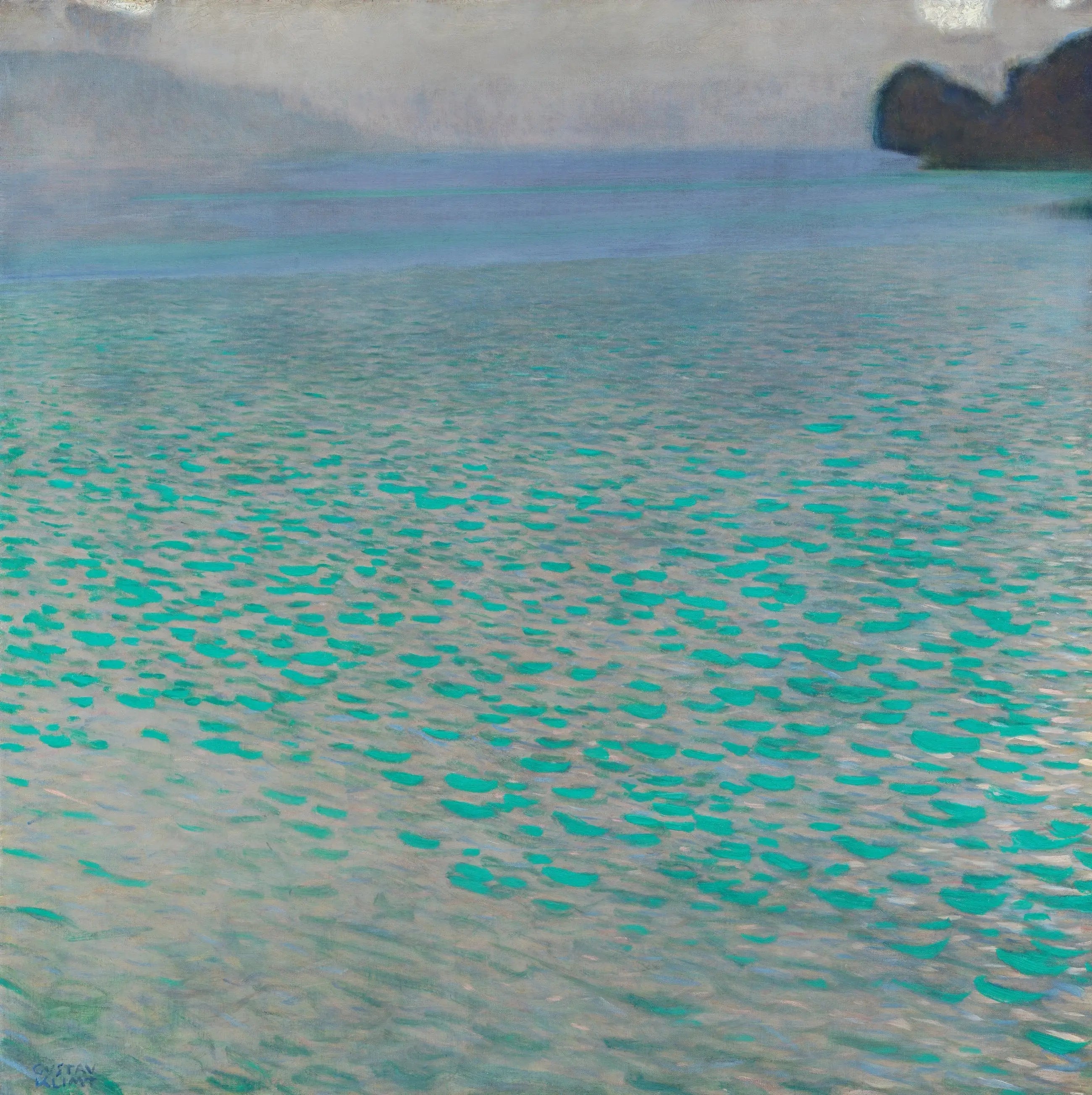 Reproduction du tableau « Attersee - Gustav Klimt » par Alpha Reproduction en peinture à l’huile