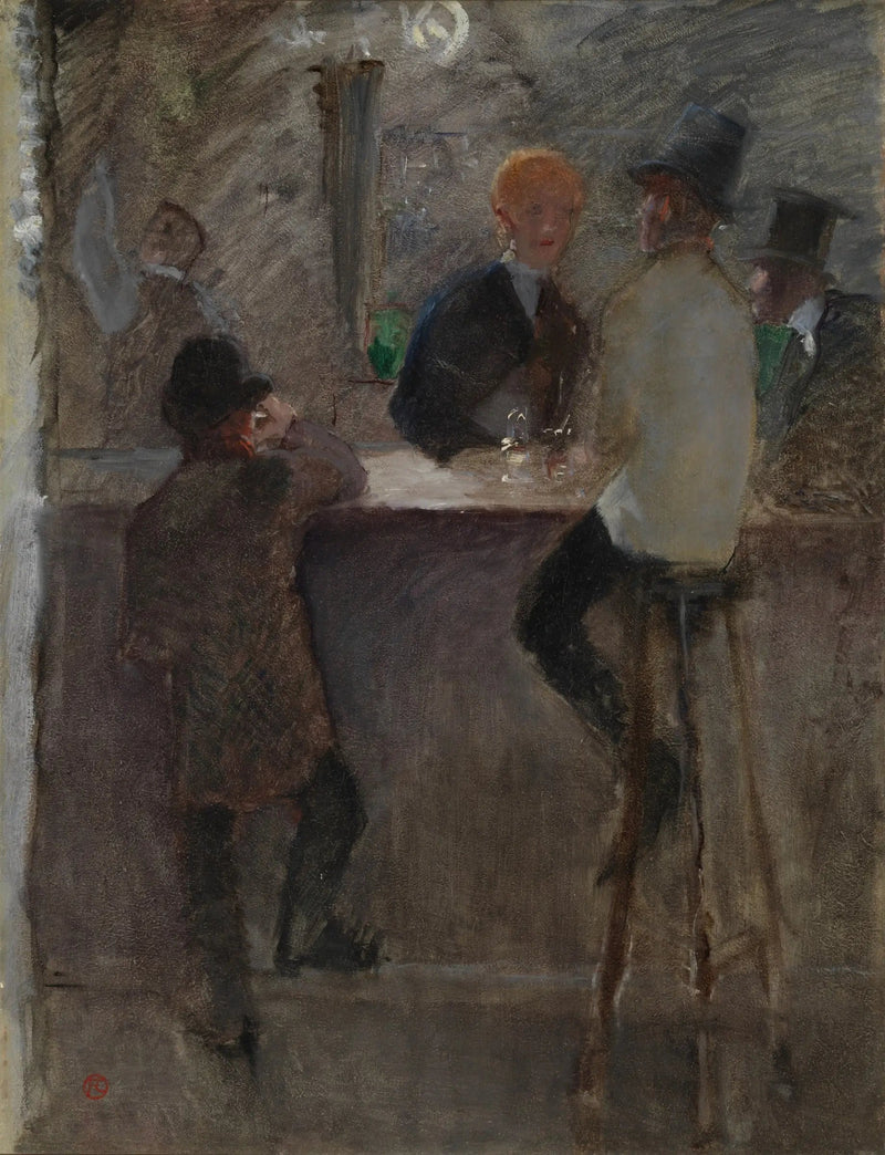 At the Bar - Henri de Toulouse-Lautrec