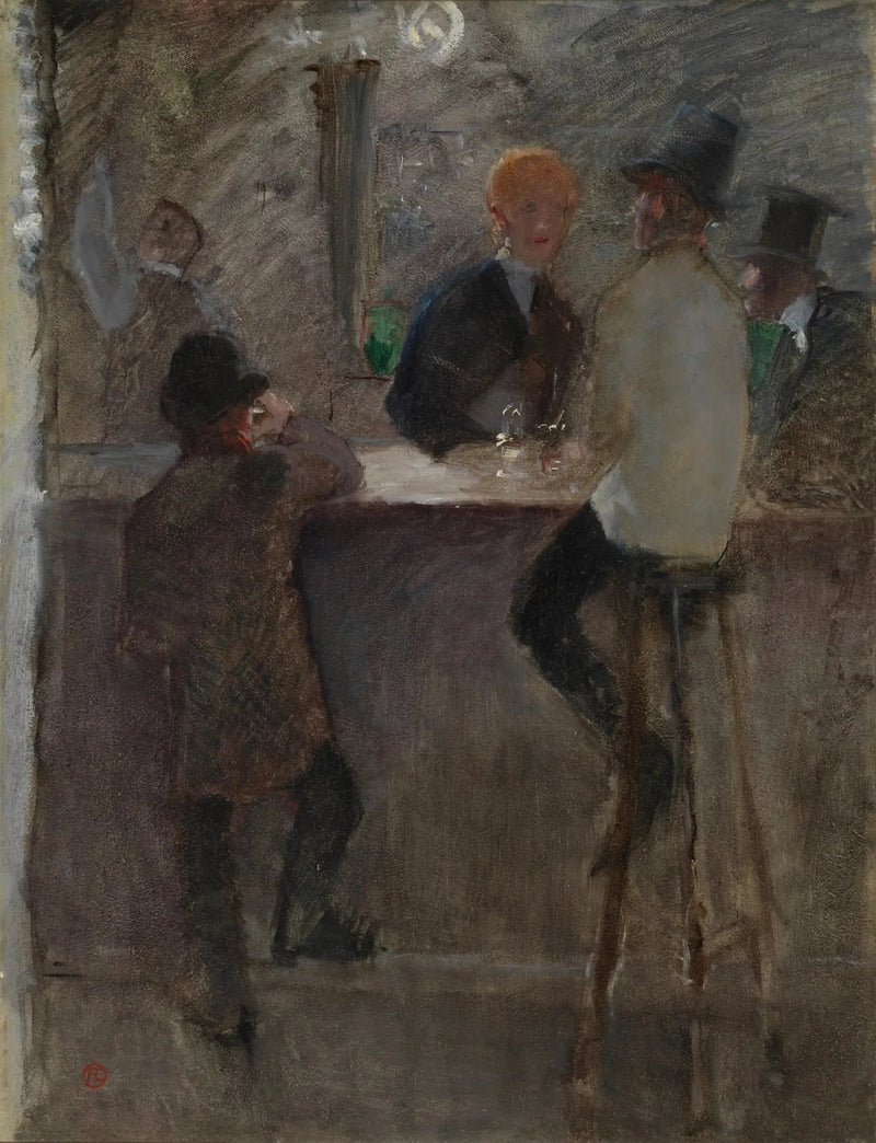 At the Bar - Henri de Toulouse-Lautrec