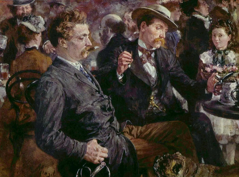 At the Biergarten - Adolph von Menzel