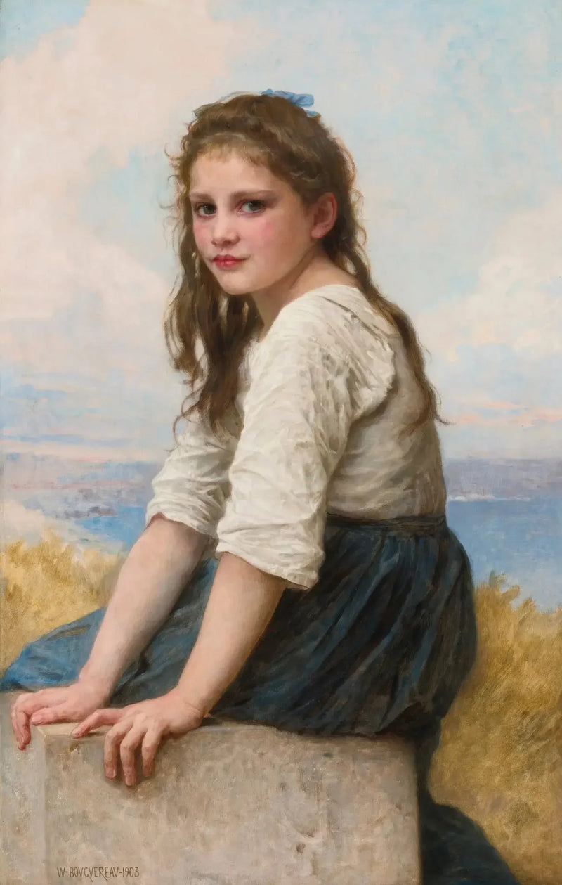 At the Seaside - Bouguereau