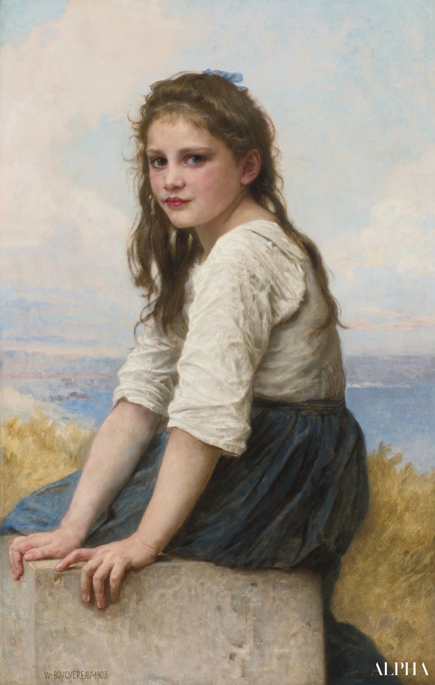 By the Sea - William Bouguereau - High-end reproductions of paintings and artworks