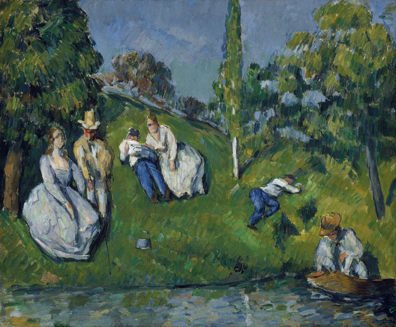 By the Pond - Paul Cézanne