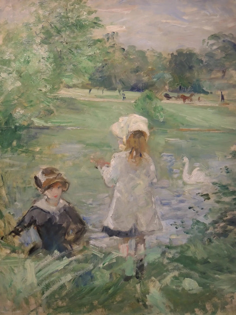 At the Edge of the Lake - Berthe Morisot
