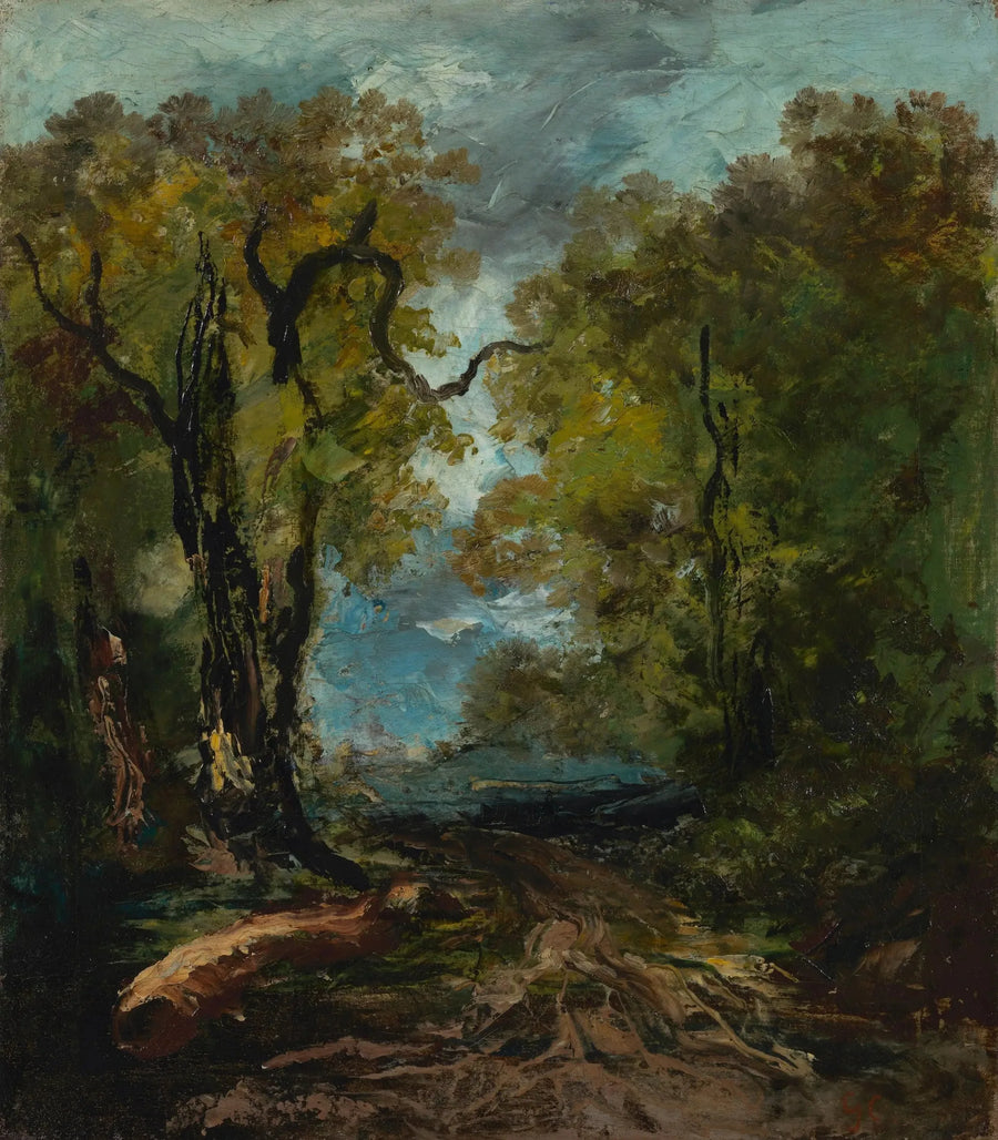 On the edge of the lake - Gustave Courbet
