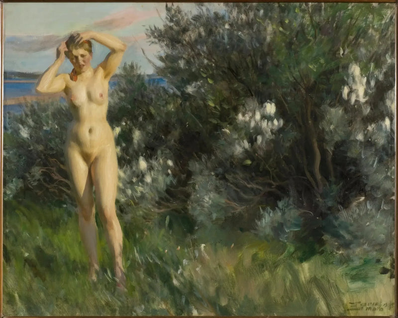 By the edge of Lake Siljan - Anders Zorn