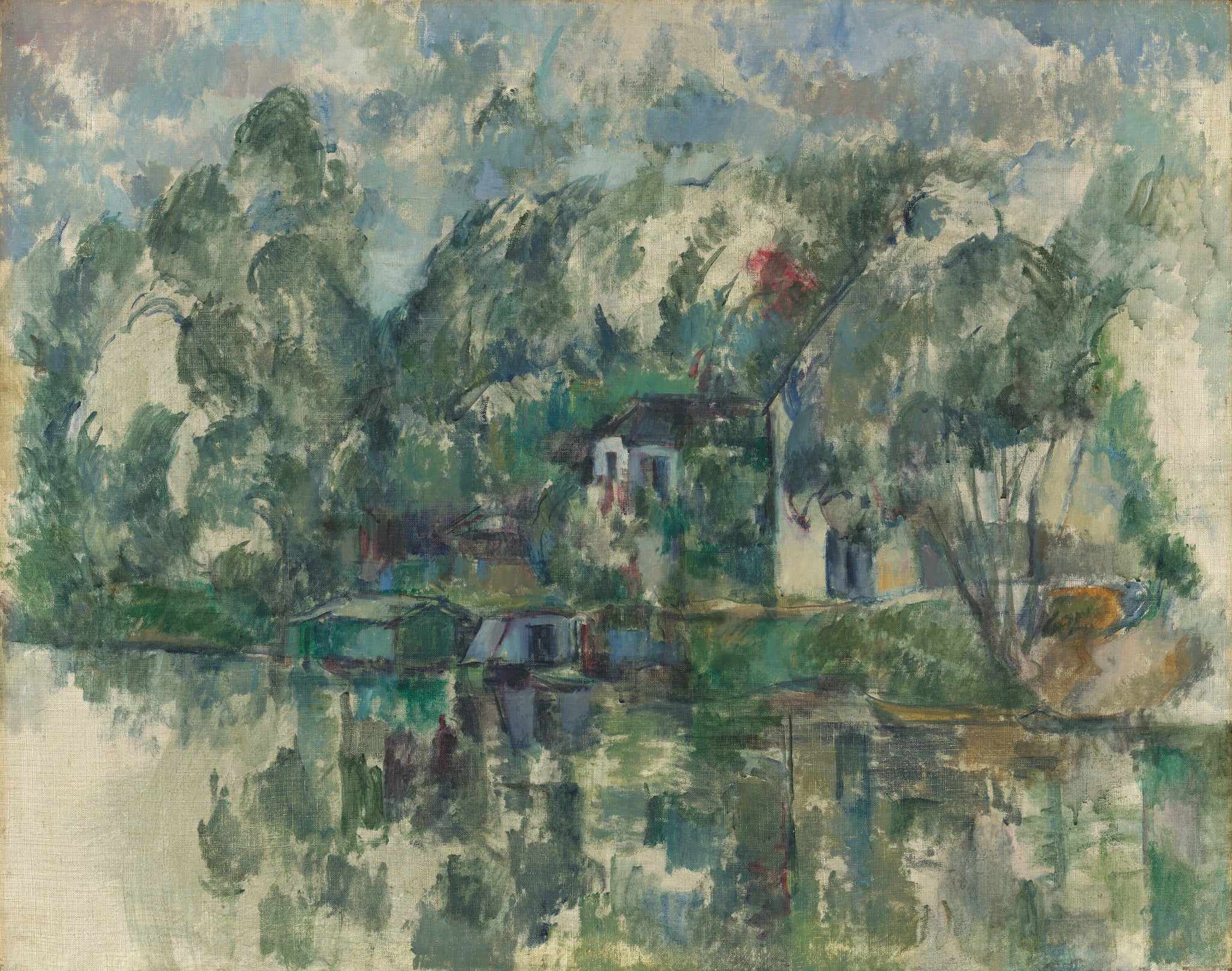 Au bord de l'eau - Paul Cezanne
