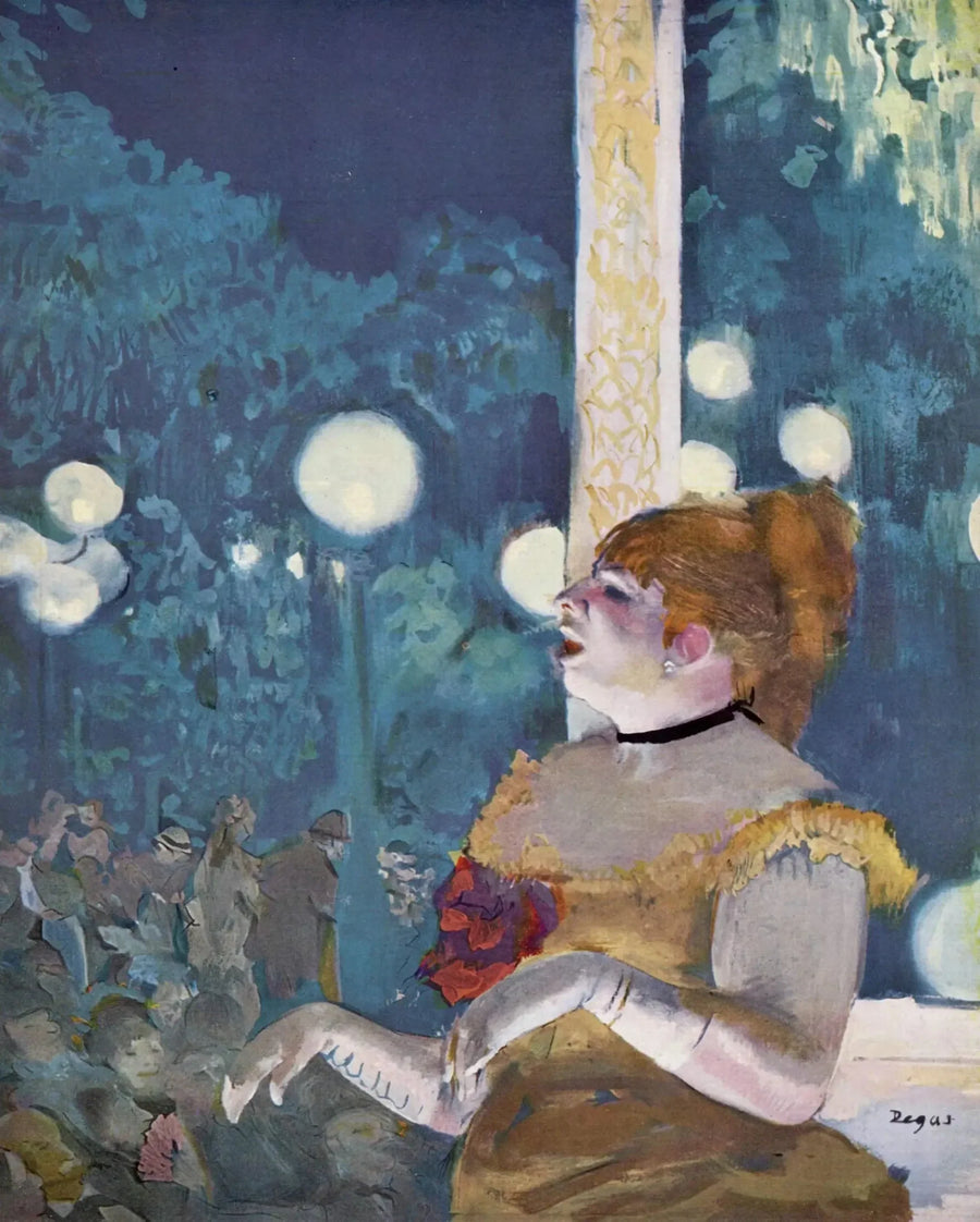 At the café-concert. The song of the dog - Edgar Degas