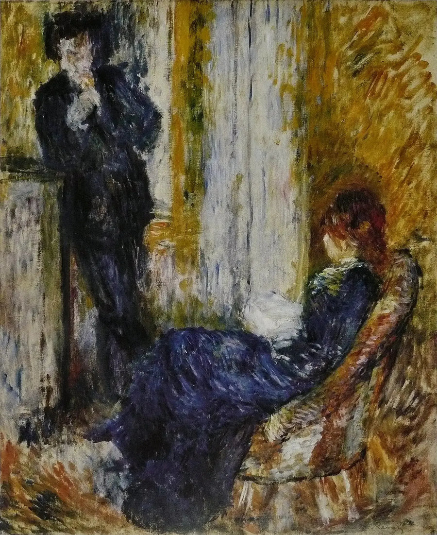 At the Corner of the Fireplace - Pierre-Auguste Renoir