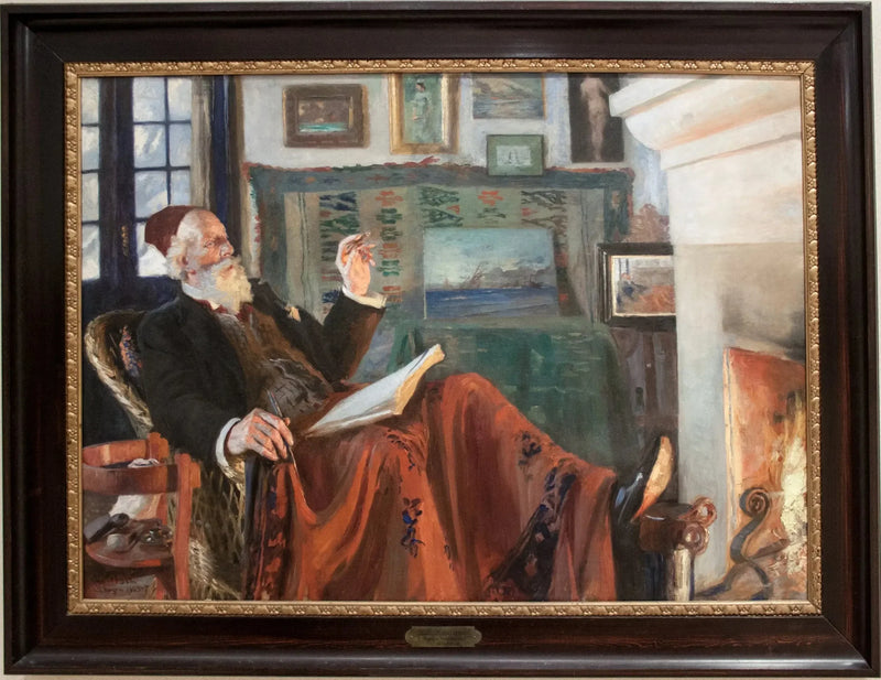 By the Fireside - Peder Severin Krøyer