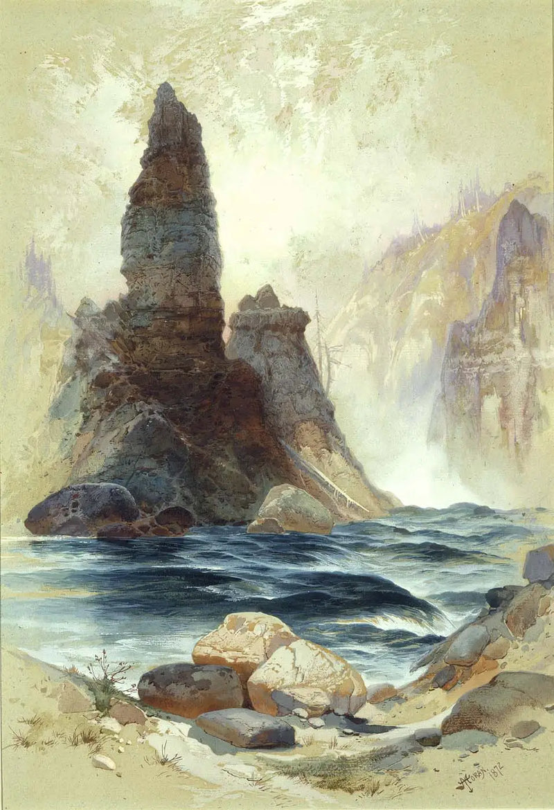 Above the Tower Falls, Yellowstone - Thomas Moran
