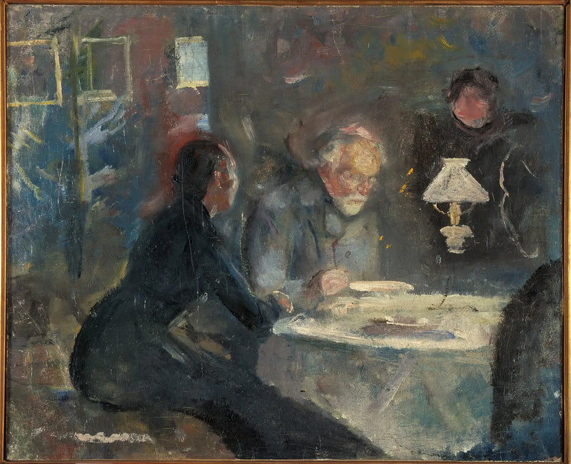 At Dinner - Edvard Munch