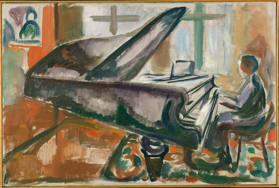 At the Grand Piano - Edvard Munch