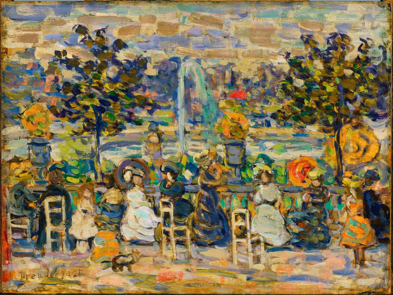 In the Luxembourg Garden - Maurice Prendergast