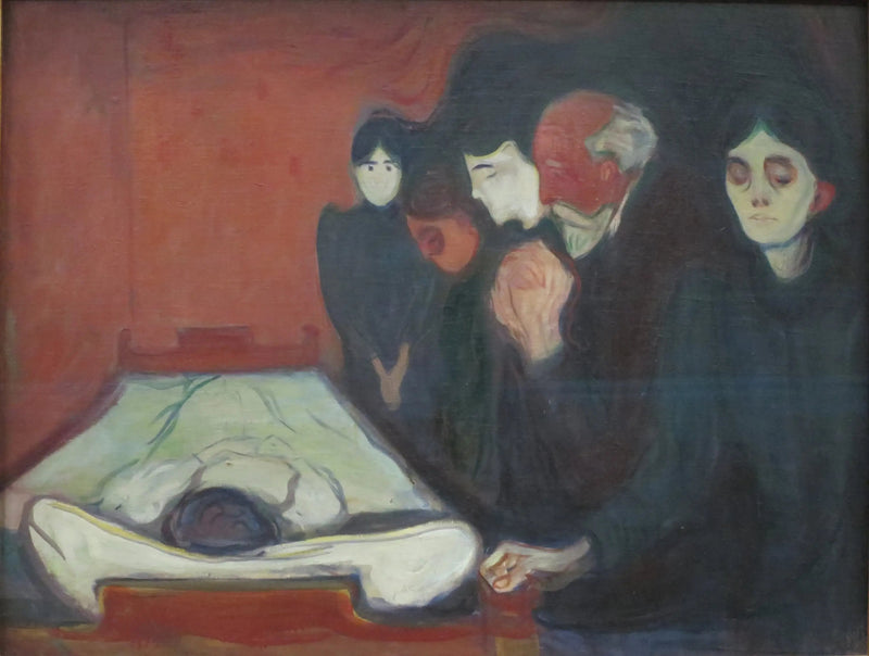 At Death's Bed - Edvard Munch
