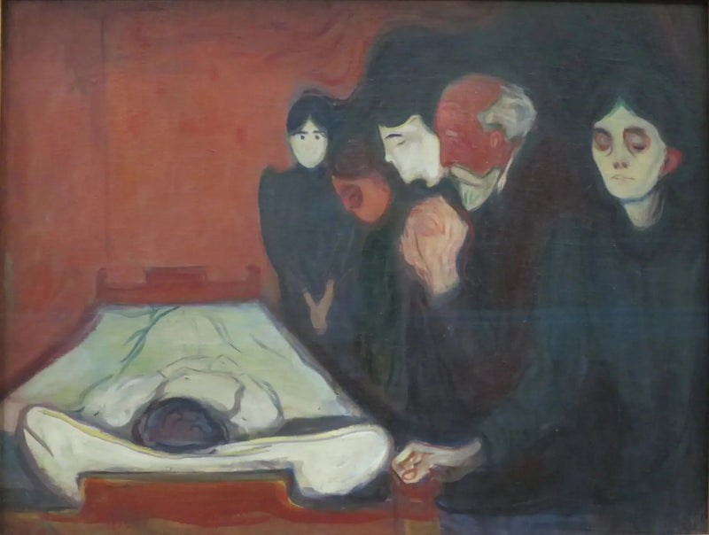 At Death's Bed - Edvard Munch