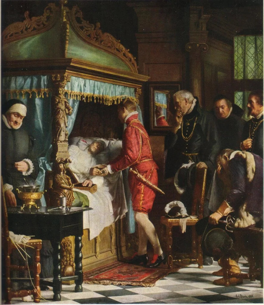 Niels Kaas's Deathbed - Carl Heinrich Bloch