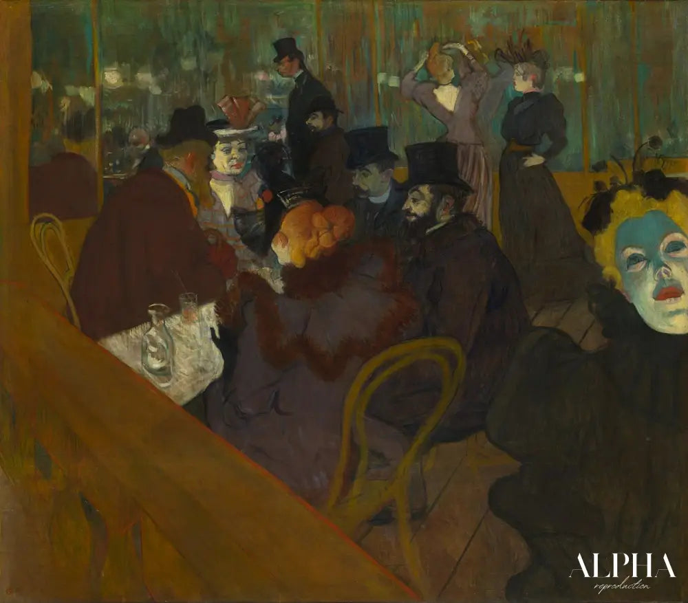 Au Moulin Rouge - Toulouse Lautrec - Reproductions de tableaux et peintures haut de gamme