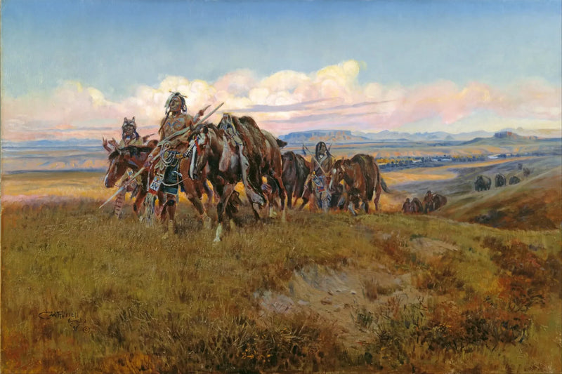 In the Land of the Enemy - Charles Marion Russell