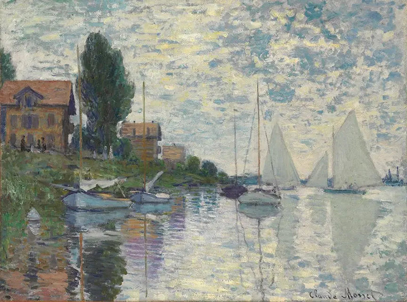 At Petit-Gennevilliers - Claude Monet