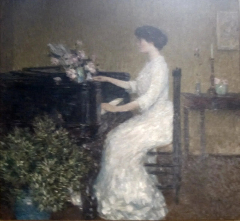 At the piano - Childe Hassam