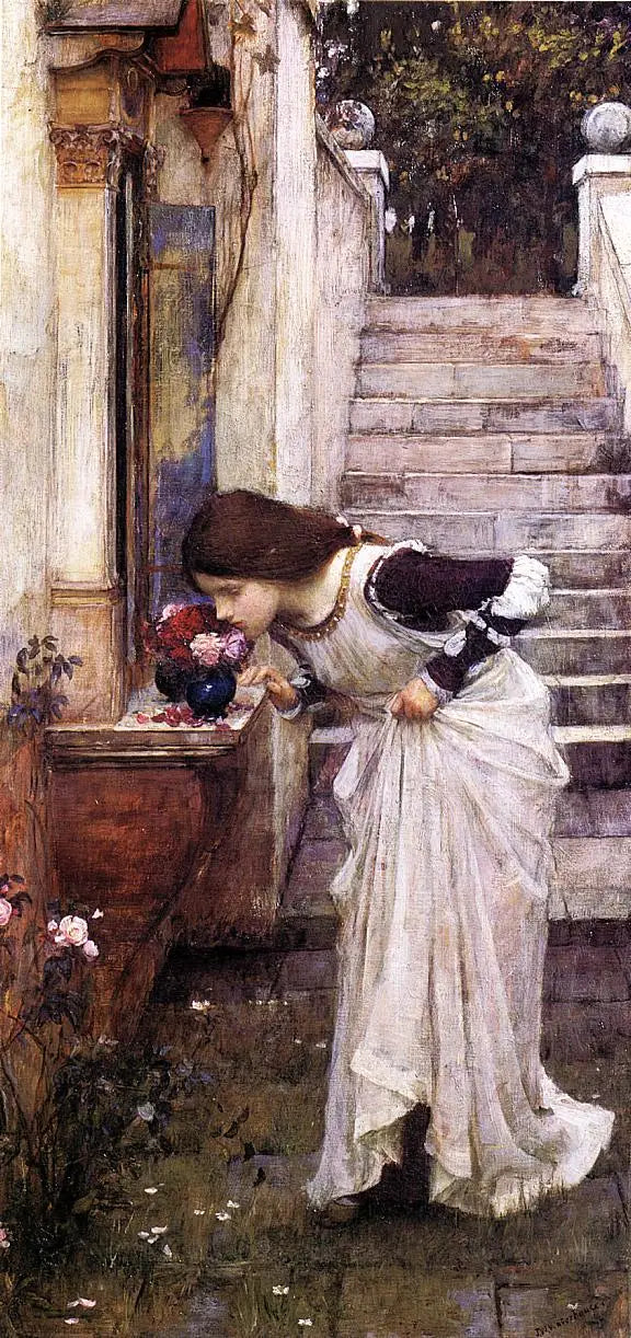 At the Sanctuary - John William Waterhouse