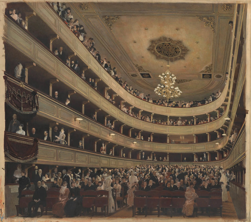 Auditorium of the Old Burgtheater - Gustav Klimt