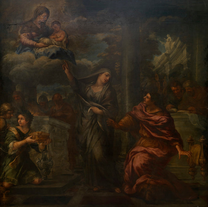 Auguste et la Sibylle Tiburtine - Pietro da Cortona